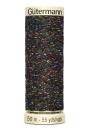 Spule Gütermann Metallic Effektgarn in Schwarz, Farbcode 71